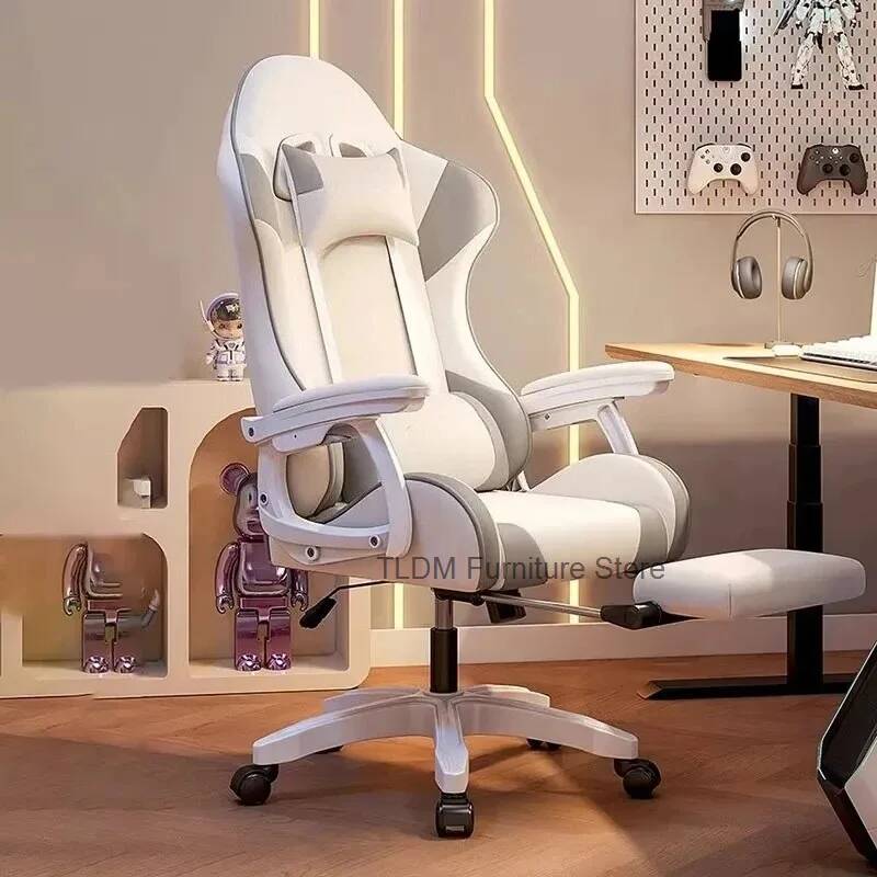 Gaming Chair Lumbar Pillow - Ergonomisch met lumbale bureaustoel Crème Wind