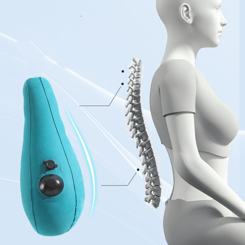 Gaming Chair Lumbar Pillow - Ergonomisch opblaasbaar lendensteunkussen Perstype Kussen verbetert