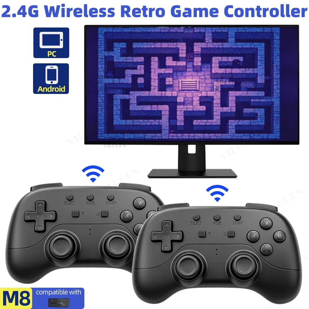 Android Gaming Emulator Pc - 2.4G Draadloze Gamepad Zonder Vertraging Retro