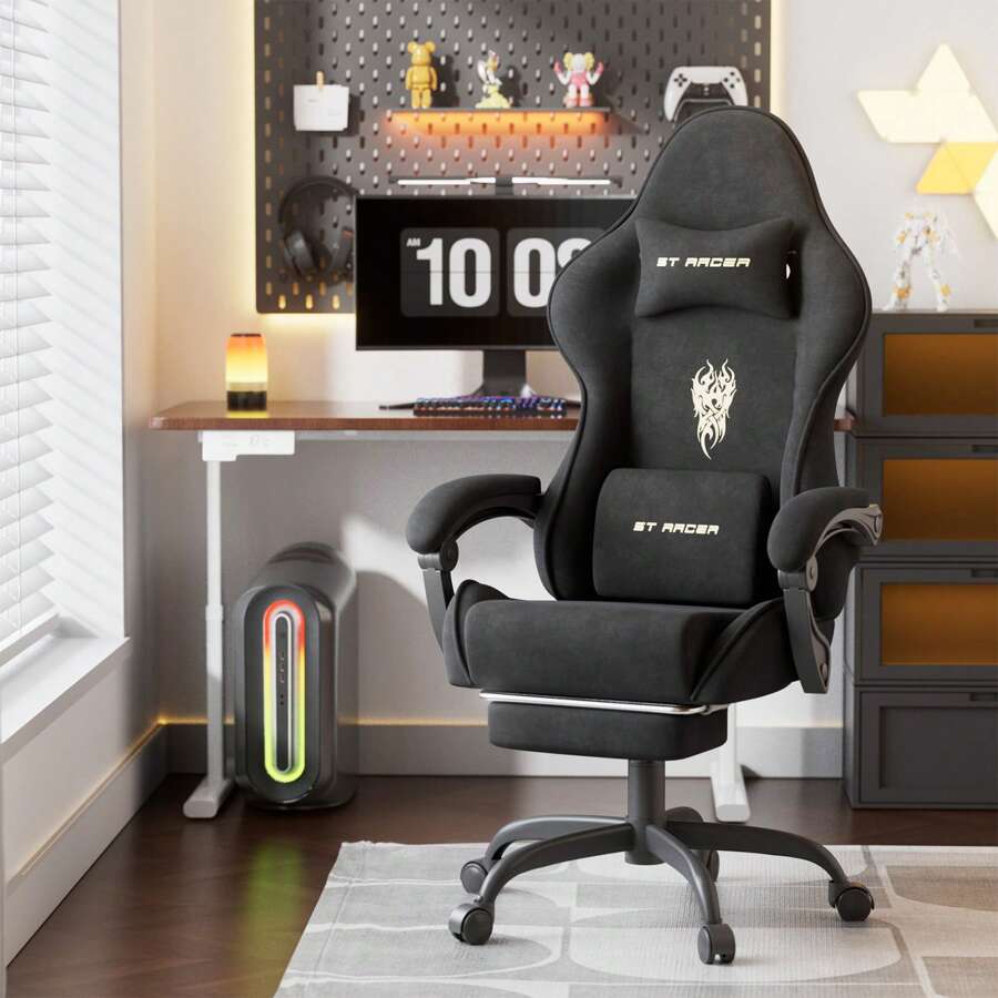 Gaming Chair - Gamingstoel met hoge rugleuning, ergonomische gamerstoel