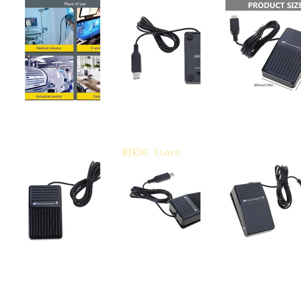 Usb Foot Pedal Gaming - USB-voetpedaalschakelaar Voetschakelaar Spelbediening voor efficiënte computer