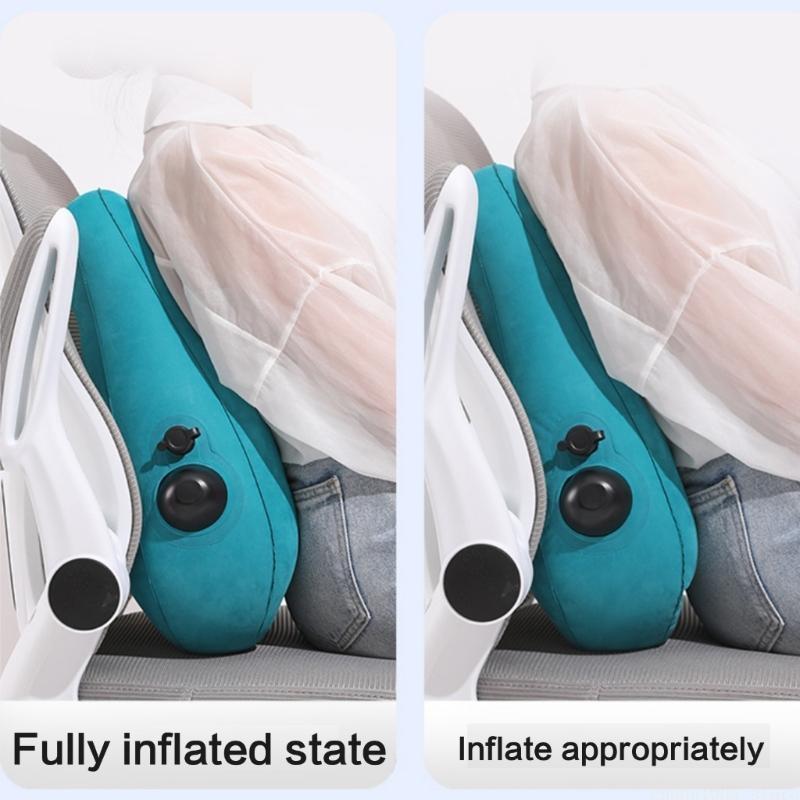 Gaming Chair Lumbar Pillow - QX2E Ergonomisch reiskussen Lendenkussen voor effectieve