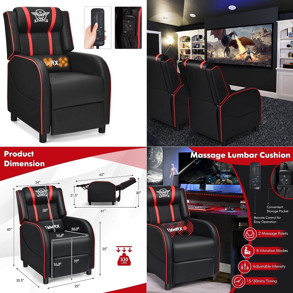 Gaming Chair - en hoge bureaustoel, ergonomische computer-gamingstoel met