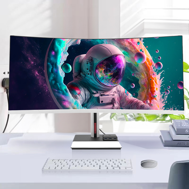Pc Gaming Set - 34 Inch 4K Gebogen Scherm Desktop