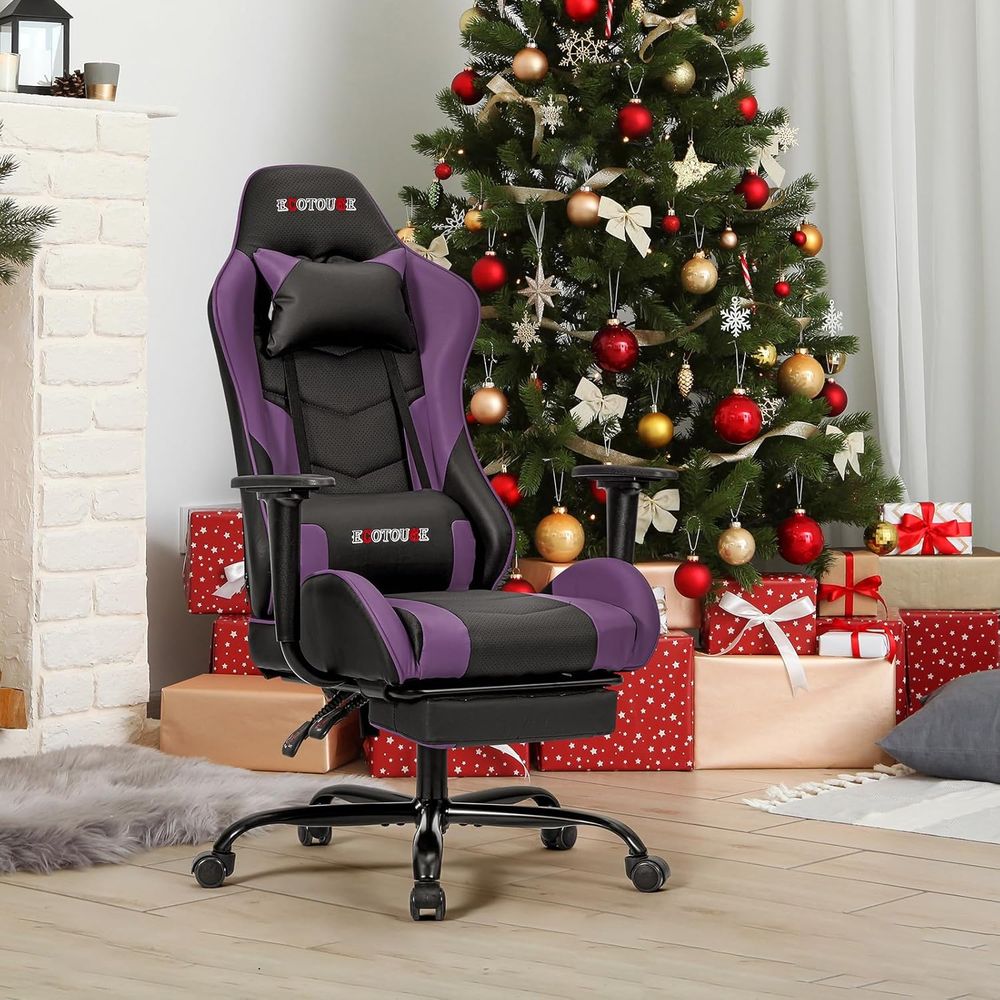 Race-stijl gamingstoel met voe - Gaming Chair Lumbar Pillow recensie en prijs