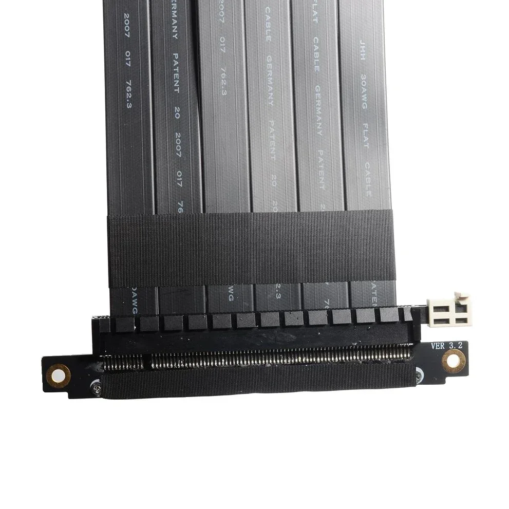 Zwart-witte dubbele reverse gr - Pcie Riser Cable recensie en prijs