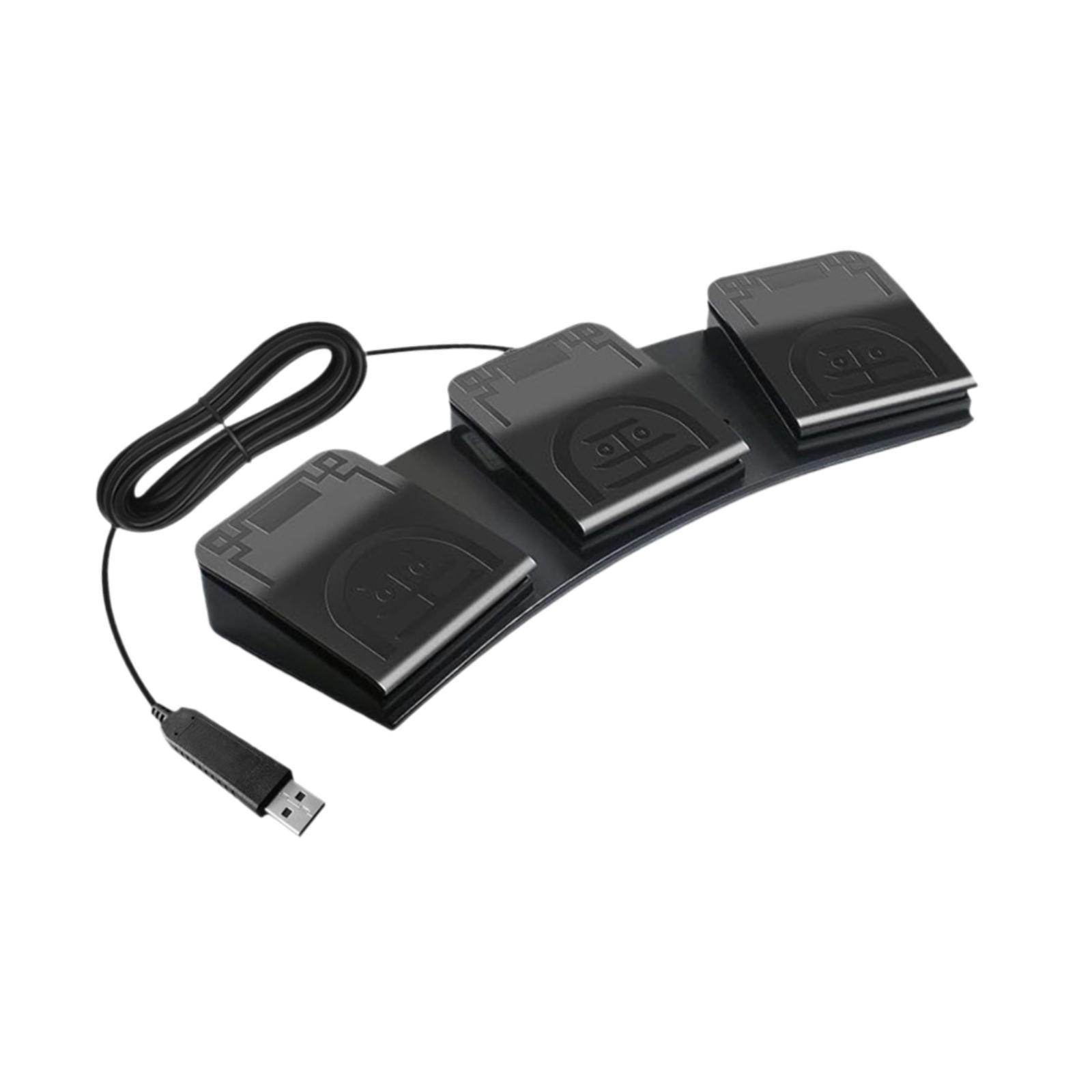 USB drievoudige voetpedaal voo - Usb Foot Pedal Gaming recensie en prijs