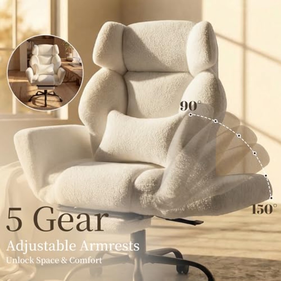 Bureaustoel met opklapbare arm - Gaming Chair Lumbar Pillow recensie en prijs