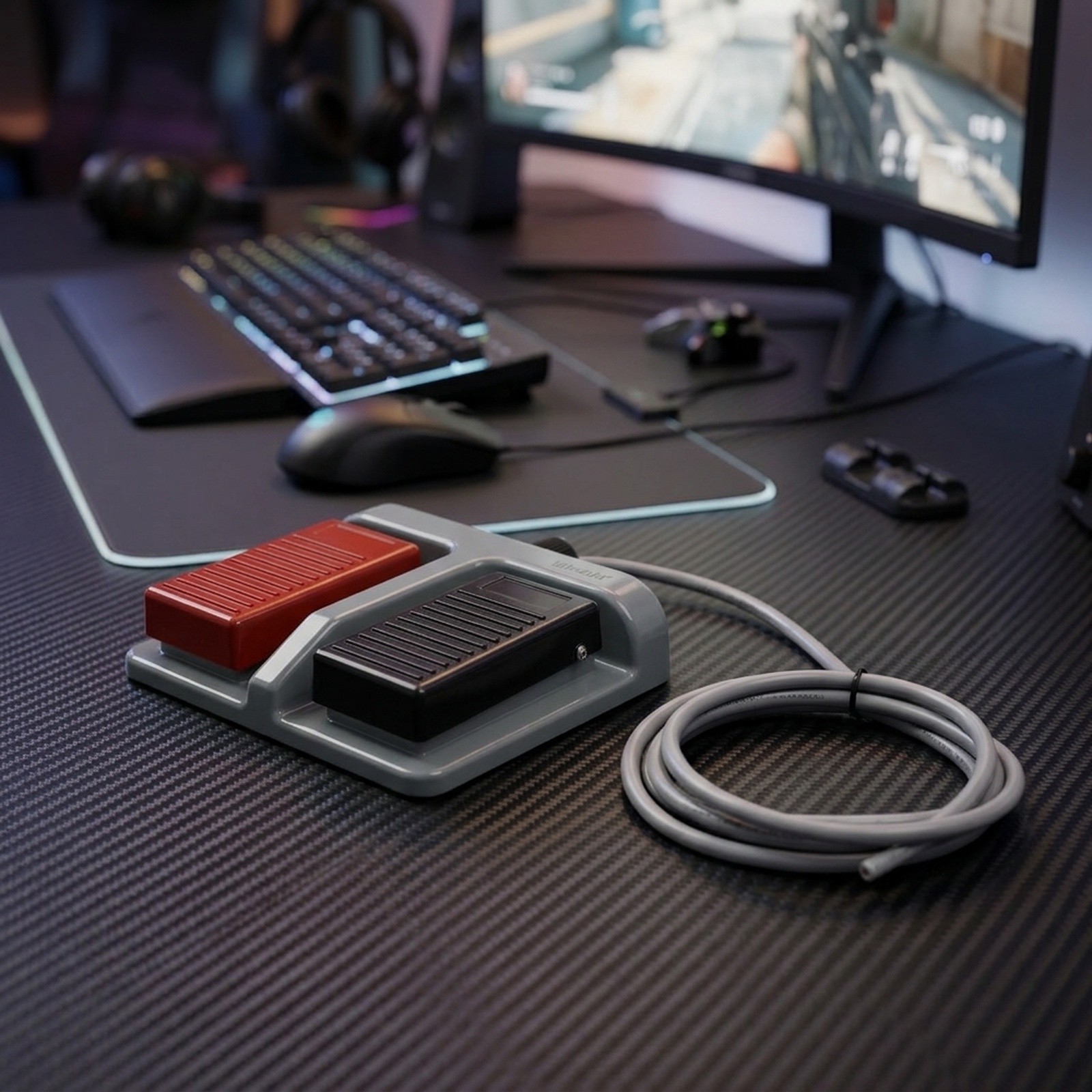 Rood Zwart Dubbele Voetschakel - Usb Foot Pedal Gaming recensie en prijs