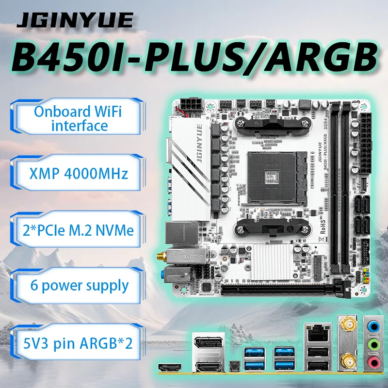 JGINYUE B450 ITX moederbordset - Pc Gaming Set recensie en prijs