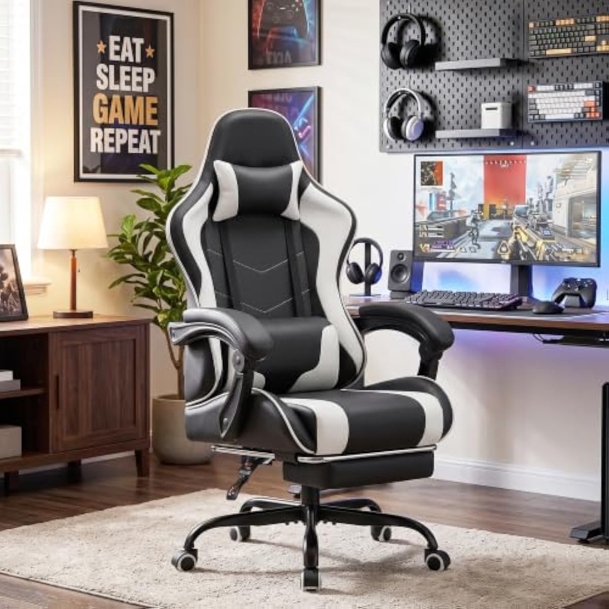 Gamingstoel met verstelbare ho - Gaming Chair Lumbar Pillow recensie en prijs