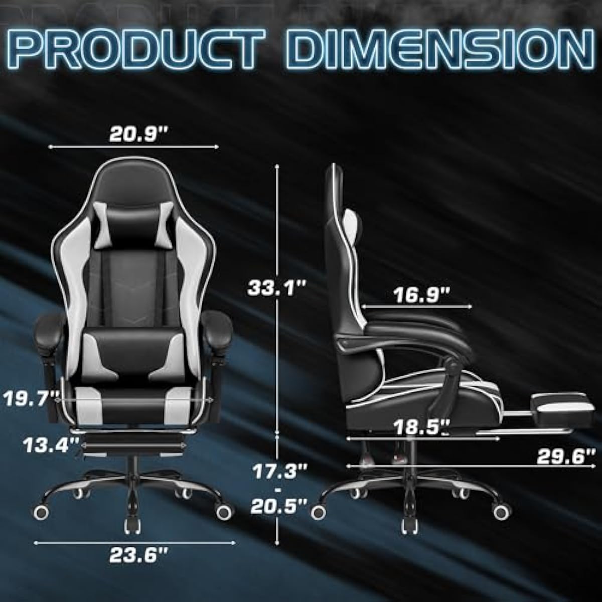Gamingstoel met verstelbare ho - Gaming Chair Lumbar Pillow recensie en prijs