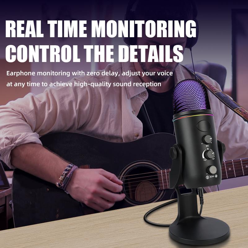 RGB USB Gaming Microfoon, Plug - Pc Gaming Youtube recensie en prijs