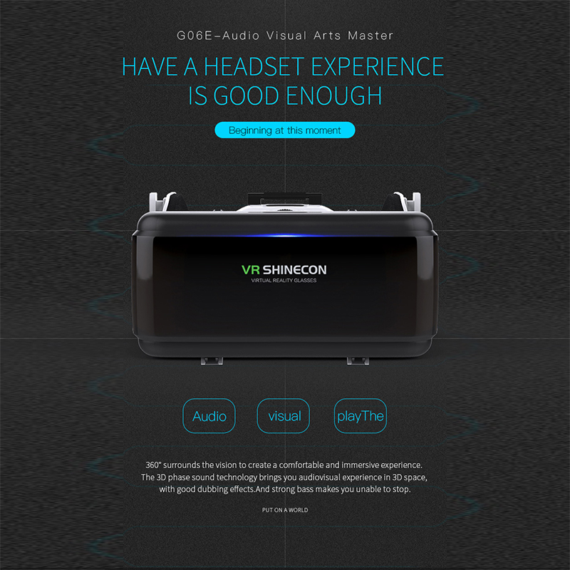 Vr Shinecon Casque Helm 3D Bri - Vr Headset Pc recensie en prijs