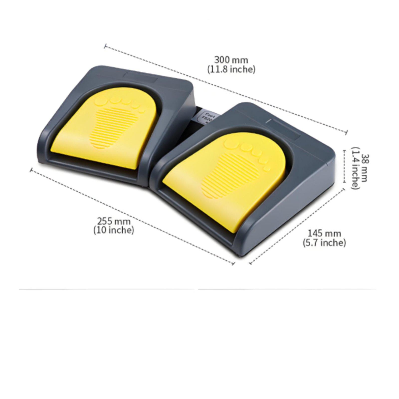 USB-voetpedaal met metalen bas - Usb Foot Pedal Gaming recensie en prijs