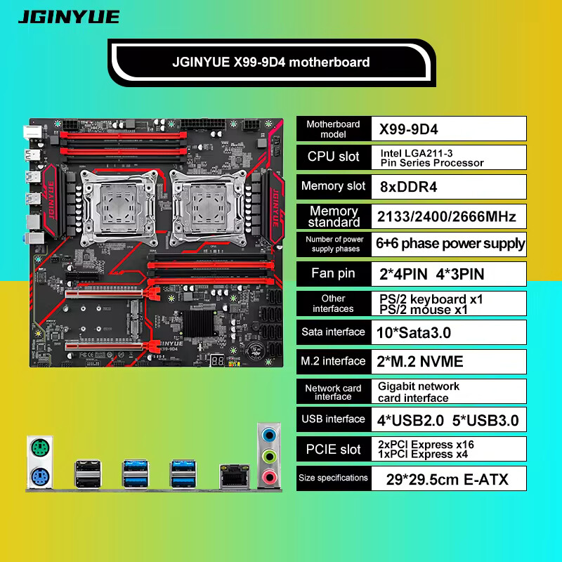 X99 Dual Moederbord CPU LGA 20 - Pc Gaming Xeon recensie en prijs