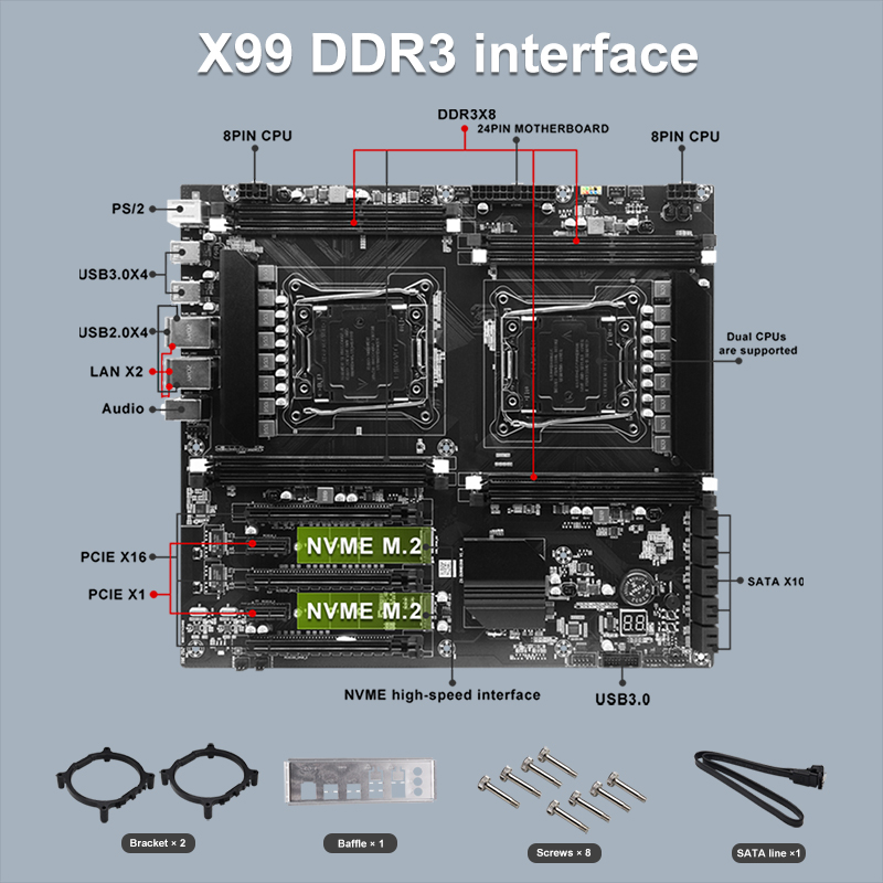 X99 Dual-socket Cpu Moederbord - Pc Gaming Xeon recensie en prijs